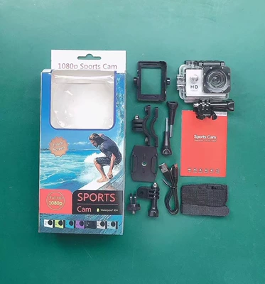 D800 Waterproof Sports Camera 4K Wifi Outdoor Camera Motorcycle Dash Cam (Driving recorder) - black-20-minutes-battery-life-1080p-without-wifi