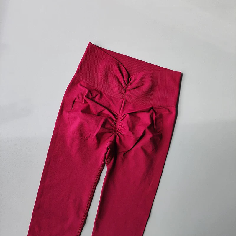 cintura alta abdominal pantalones de gimnasio de alta altura elásticos rápidos secos pantalones deportivos apretados de red red de miel de melocotón corredor pantalones