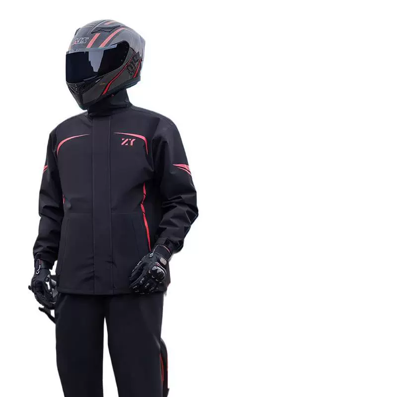 Raincoat for cycling, split set, flashlight, electric car, car protection