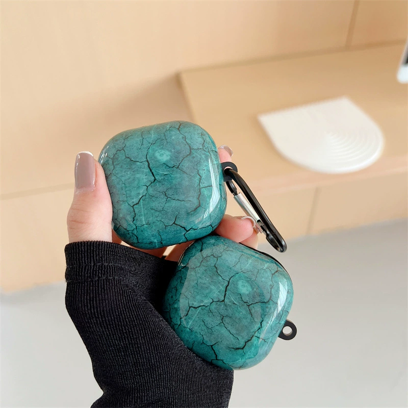 Suitable for Samsung Buds2 live pro FE Bluetooth headset protective cover marble pattern silicone soft shell foreign trade