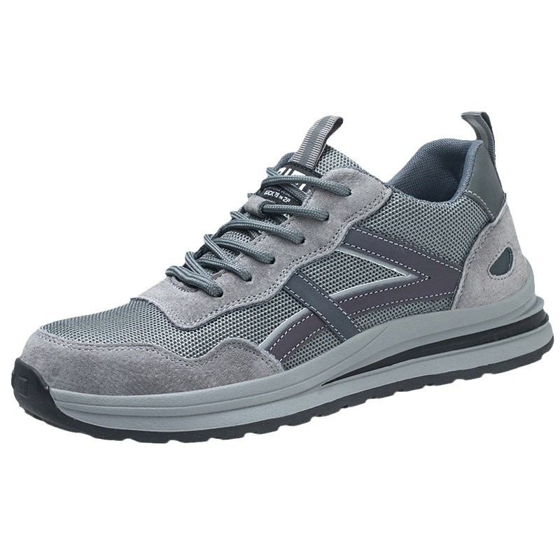 Los zapatos de seguridad para hombre son zapatos de protección antiaplastamiento, resistentes a pinchazos, con suela de goma, puntera de acero, resistentes al desgaste, antideslizantes, resistentes a los olores, transpirables y ligeros.