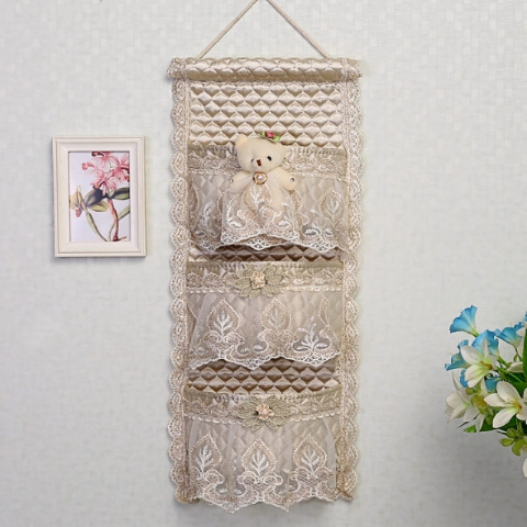 布艺挂兜收纳袋壁挂墙挂式整理袋墙上悬挂式储物袋置物袋衣柜挂袋