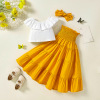 Set, trend summer clothing, children's jacket sleevless, long skirt, 2023, autumn