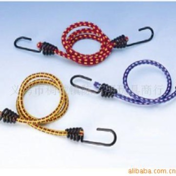 新款橡胶双泡弹力行李绳 挂钩货物捆绑带 多色可选咨询拉紧器批发