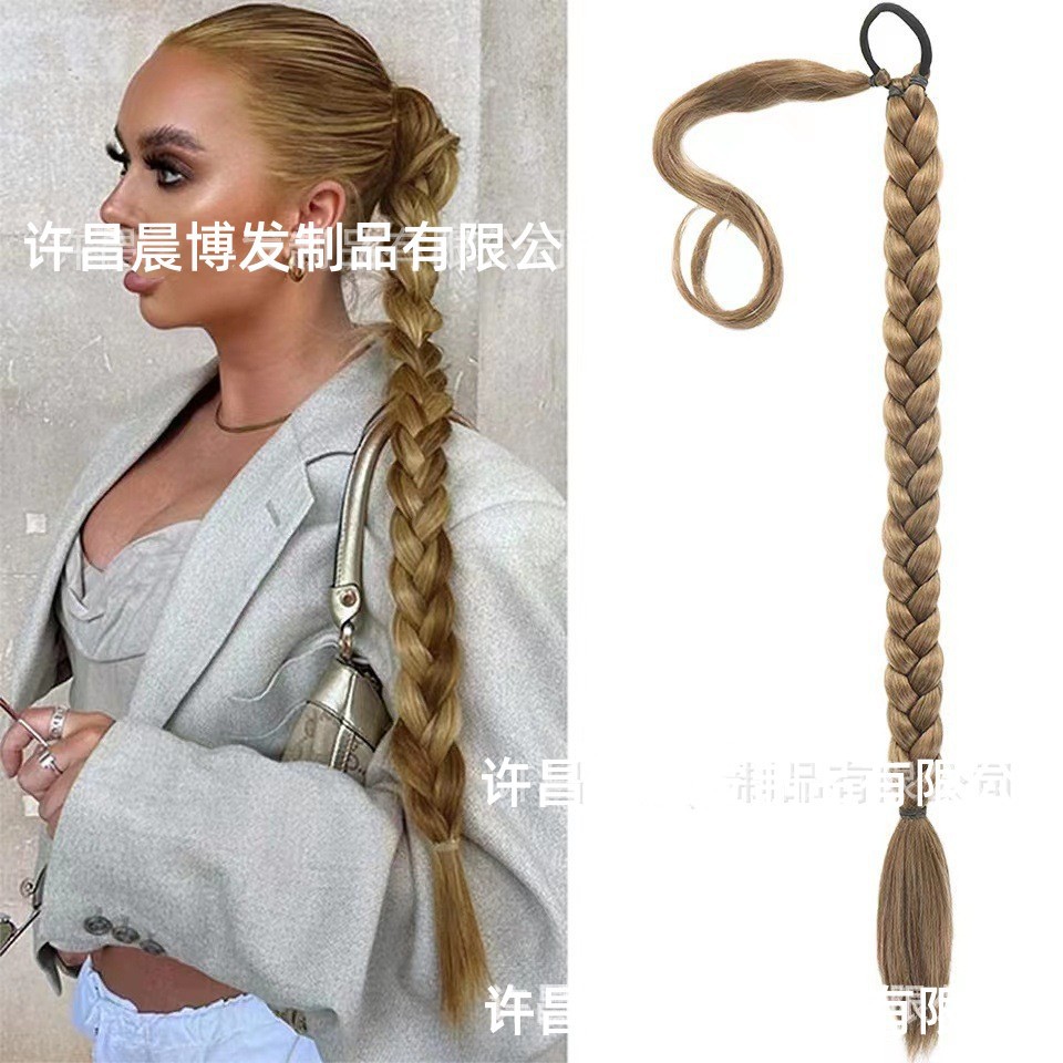 Peluca Cola de Caballo femenina enrollamiento extensión del pelo Cola de Caballo peluca sintética boxeo ponytail en stock Comercio exterior nuevo producto