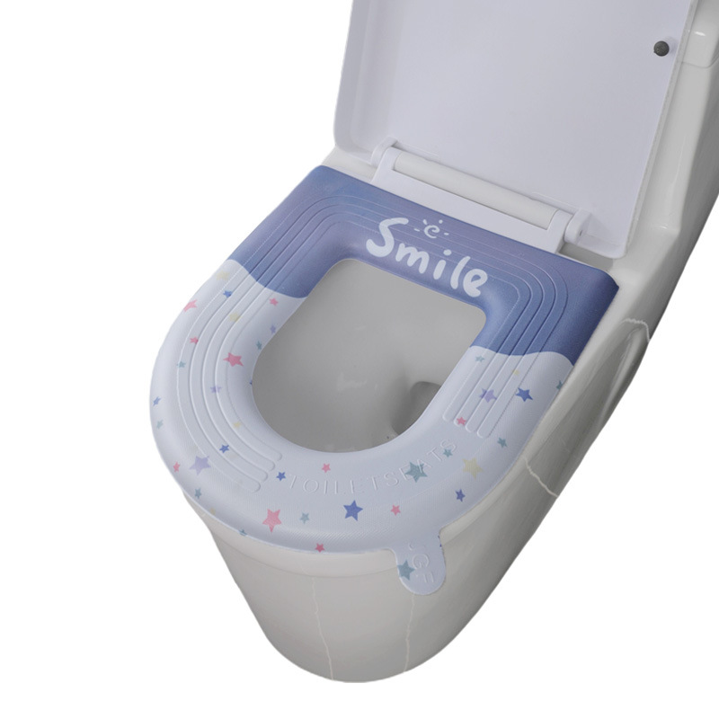 Cuatro temporadas de dibujos animados EVA impermeable adhesivo inodoro universal cubierta cojín de inodoro de verano hogar anillo inodoro cojín de inodoro