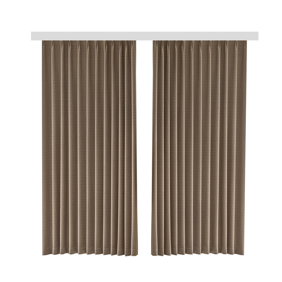 Clásico esqueleto de pescado Jacquard cortinas de sombra de algodón moderno italiano minimalista estilo medieval cortinas de sala de estar personalizadas