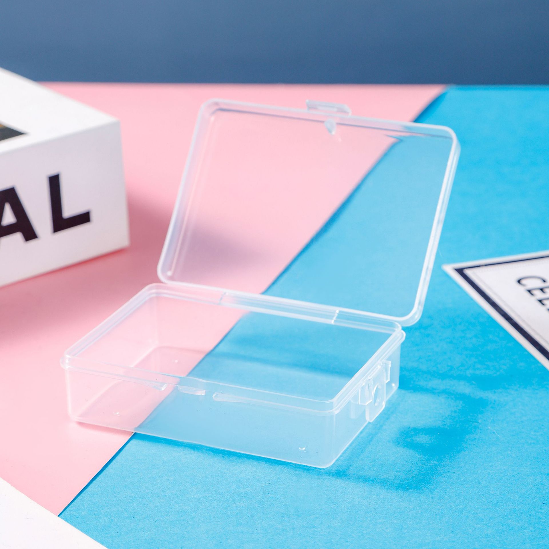 Medium PP transparent plastic box rectangular and high -lid…