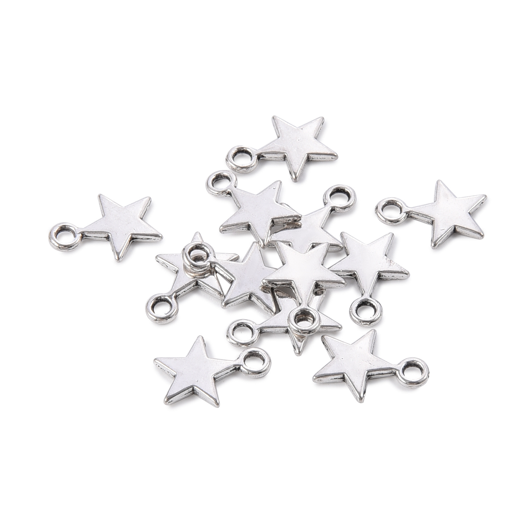 Accesorios de joyería de bricolaje modelos mixtos retro estrella luna aleación colgante joyería material hecho a mano amor colgante de cara sonriente