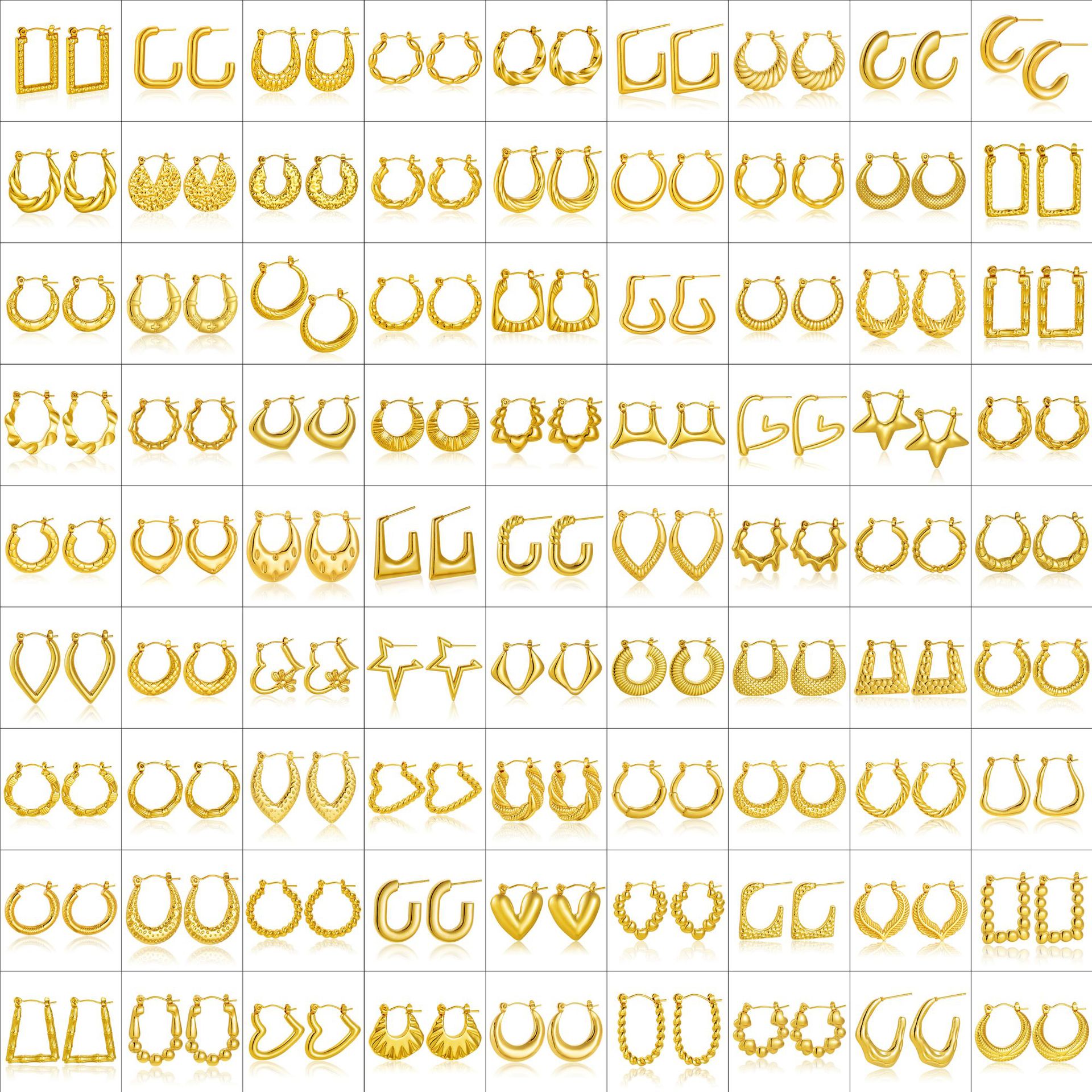 Pendientes de acero inoxidable de celebridades de Internet europeas y americanas, lujo ligero femenino, temperamento transfronterizo, moda retro, joyería de acero de titanio de alta gama