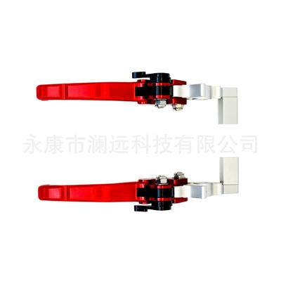 Suitable for Yozma/Tuttio Soleilo01 motorcycles, this is a universal 6-speed brake CNC handlebar lever (Other brake systems) - 6-speed-brake-cnc-brake-lever-red
