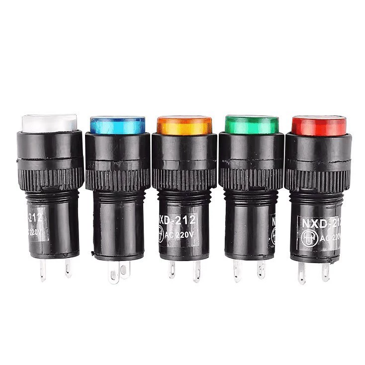 Светодиодный индикатор сигнала Nxd-211/213/214/215, источник питания DC12V 24V AC220V