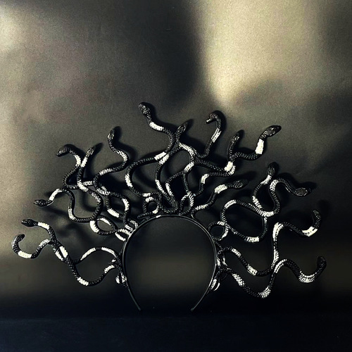 Halloween Medusa Headband Horror Horror Halloween Costume Props Snake Headband Halloween Cosplay Props