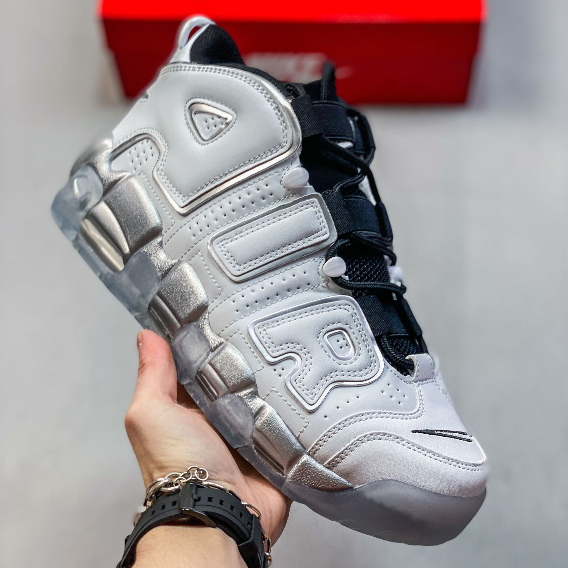Zapatos de baloncesto de aire de cuero puro 3M zapatos deportivos casuales con almohadilla de aire negro y blanco panda alienígena zapatos para hombres y mujeres