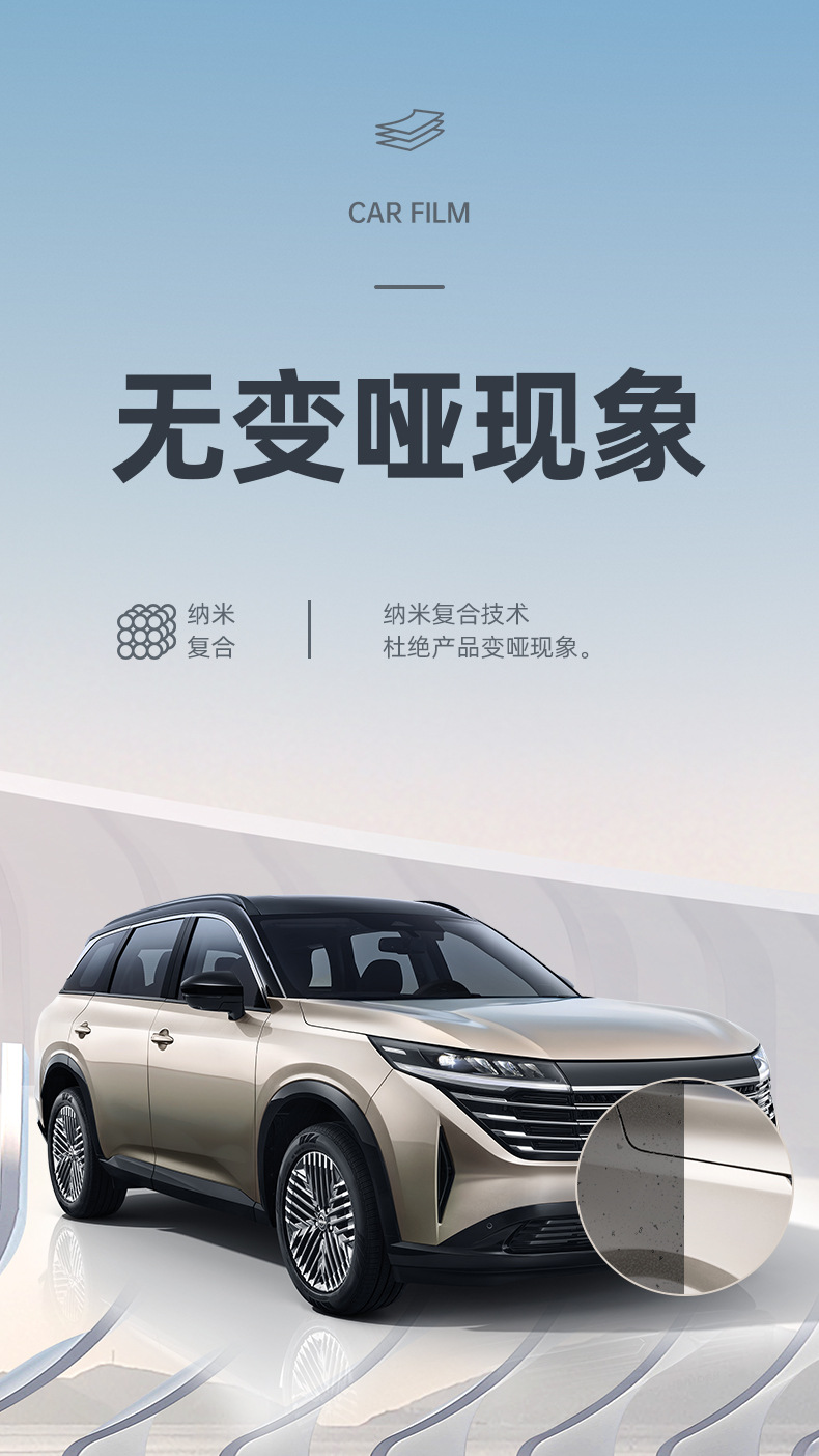 Tpu Invisible Car Cover, Car Paint Protection Film, Ppf, Self-Recovering, Anti-Scratch, Anti-Yellowing, Anti-Dirt, Transparent Protective Film