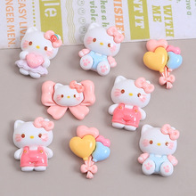 创意领结爱心喵喵手工diy自制饰品配件奶油胶树脂小配件材料批发