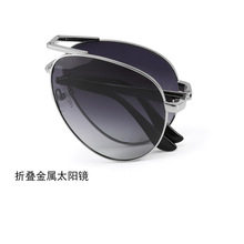 高端金属偏光折叠墨镜 户外便捷新UV400男蛤蟆驾驶防紫外线太阳镜