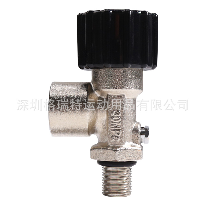 M18*1.5碳纤、铝高压气瓶开关阀30Mpa高压气瓶阀门消防6.8L气瓶阀