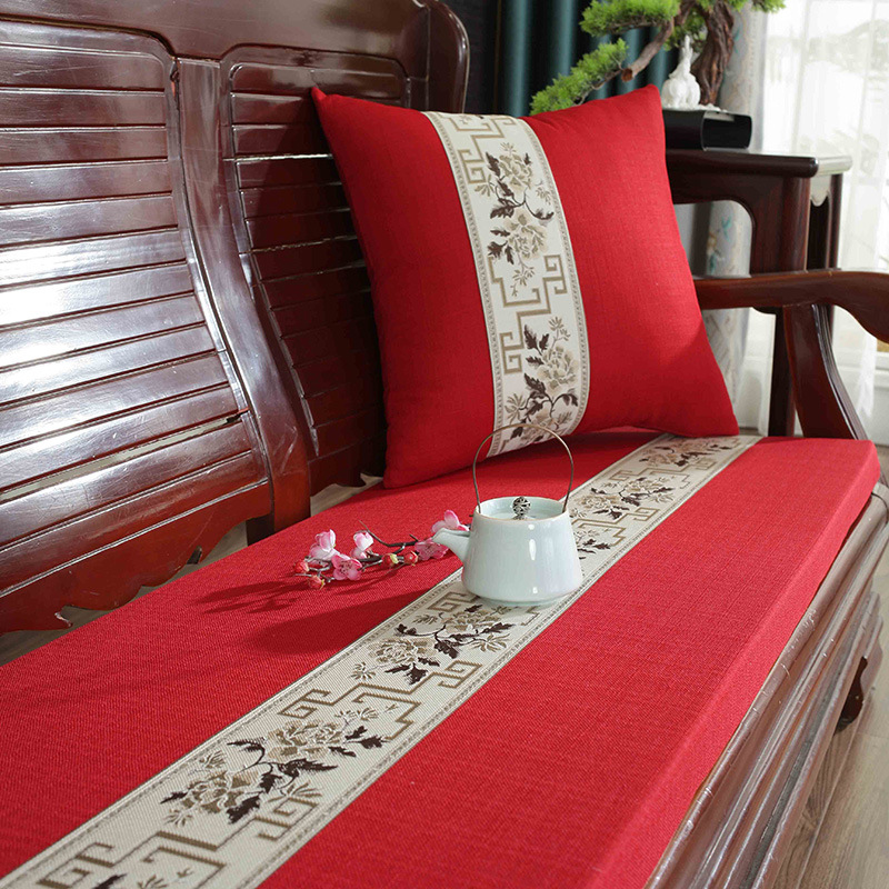 파란색과 흰색-빨간색 [이중 가닥 도리스 린넨]