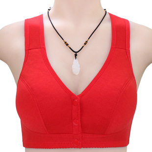 Underwear, wireless bra, tank top, plus size, for middle age