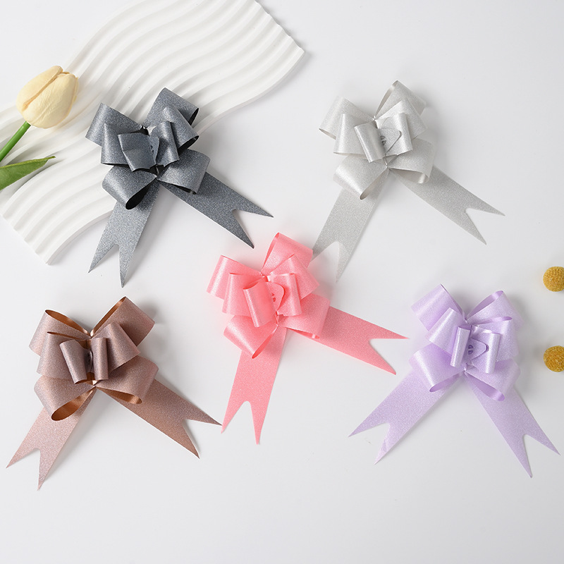 Venta al por mayor medio 30 diamante roto macaron Cristal Arco mano-Tirado flor dibujo vacaciones regalo flor embalaje tirar flor