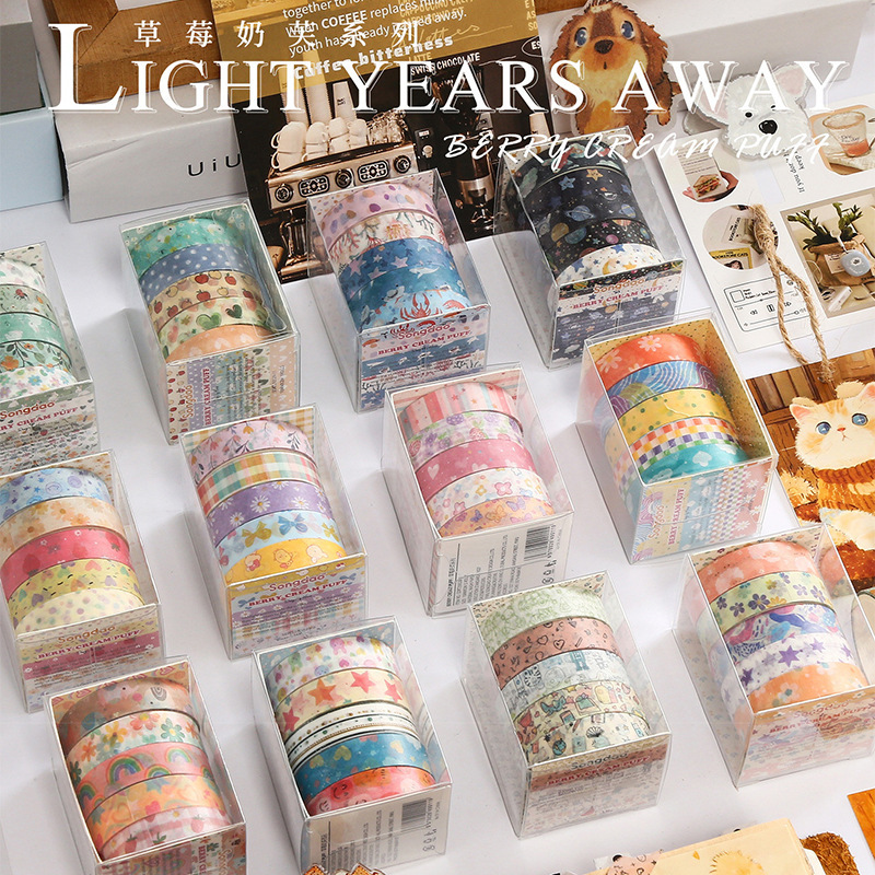 Ins Washi Tape Journaling Cards DIY Decorative Stickers Scenery Materials Film Stickers Cartoon Cute Journal Stickers Ins Washi Tape Journaling Cards DIY Decorative Stickers Scenery Materials Film Stickers Cartoon Cute Journal Stickers