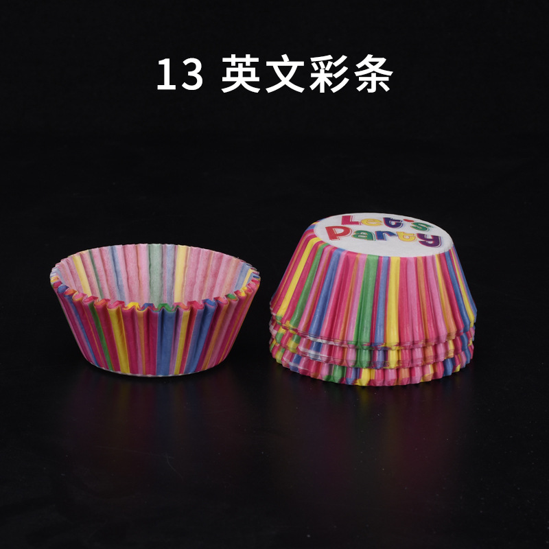 100 piezas de nieve belleza gran bendición titular de taza de papel Pooh hornear a prueba de aceite pastel de papel de arroz glutinoso titular de papel PVC barril paquete