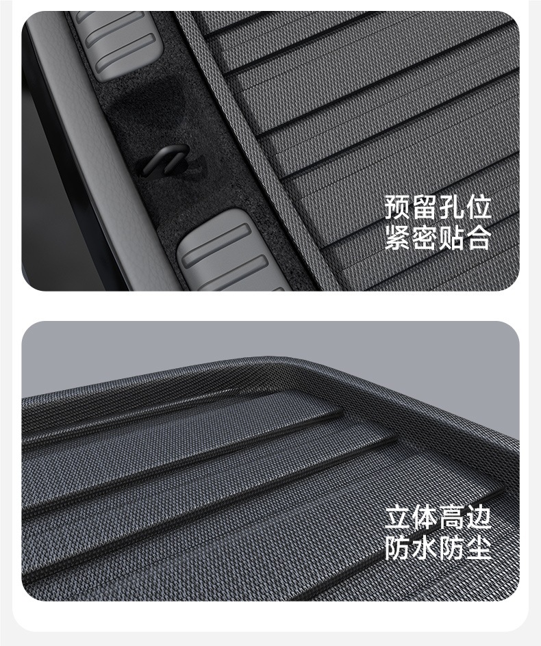Tpe Car Trunk Mat Special for 2025 New and Old Car Trunk Mat Anti-Dirty High Side Waterproof Trunk Mat