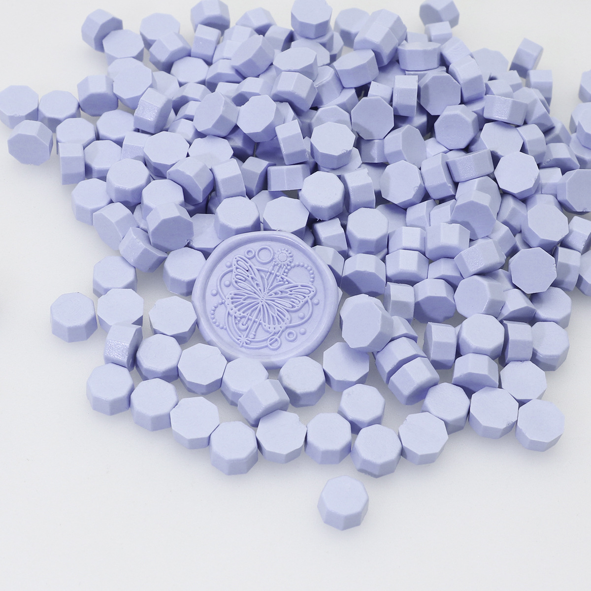 Perlas de cera de sellado octogonales Oucai, 500g, 131 colores, perlas de sellado de cera a granel, colores mixtos, baratas, perladas, una libra.