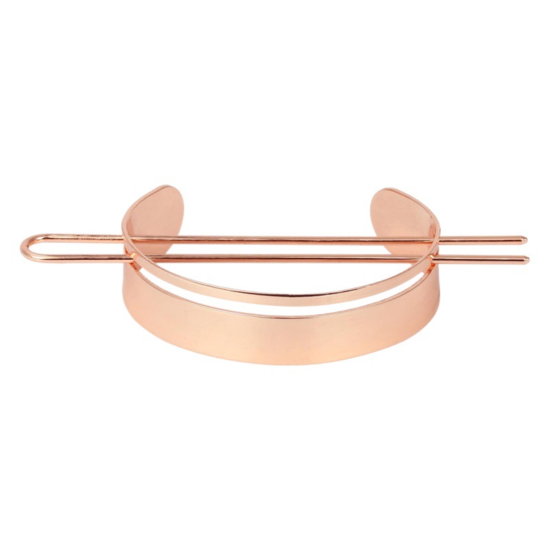 Amazon nuevo caliente-venta brillante horquilla medio círculo metal simple en forma de U horquilla transfronterizo updo pelo enchufe fabricante