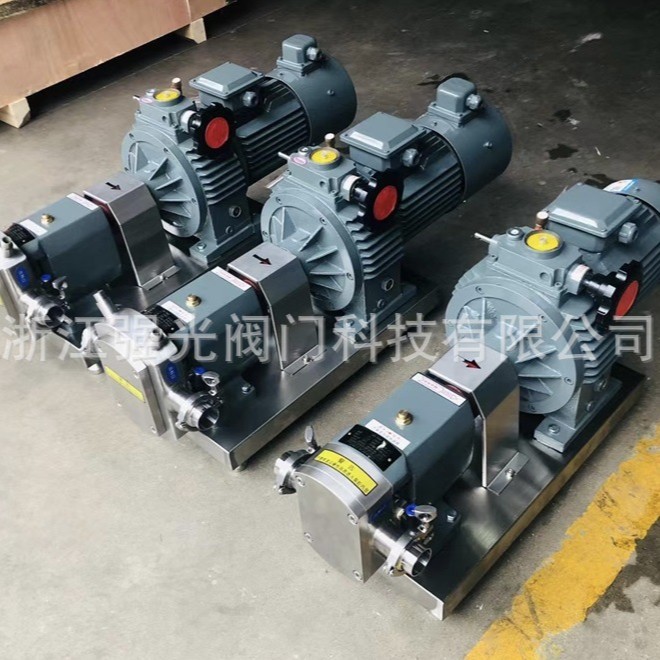 卫生级食品级不锈钢果泥枣泥肉泥果浆输送凸轮转子泵304/316L