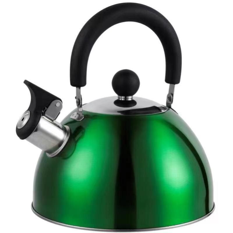 Fabricante mayorista de acero inoxidable silbante hervidor de agua silbante doméstico hervidor de agua silbante comercio exterior estufa de gas transfronteriza horno electromagnético universal