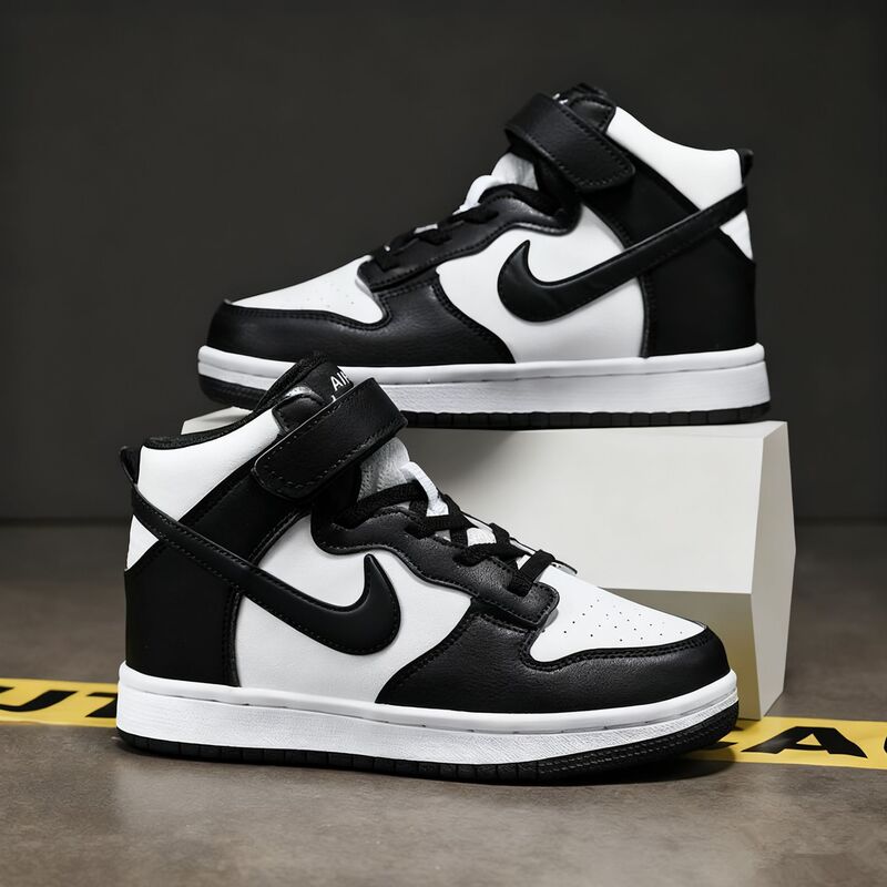 Putian Aj New Shoes Boys' Sports Shoes Casual High-Top Sneakers Student Hip-Hop Shoes School Shoes Girls' Running Shoes