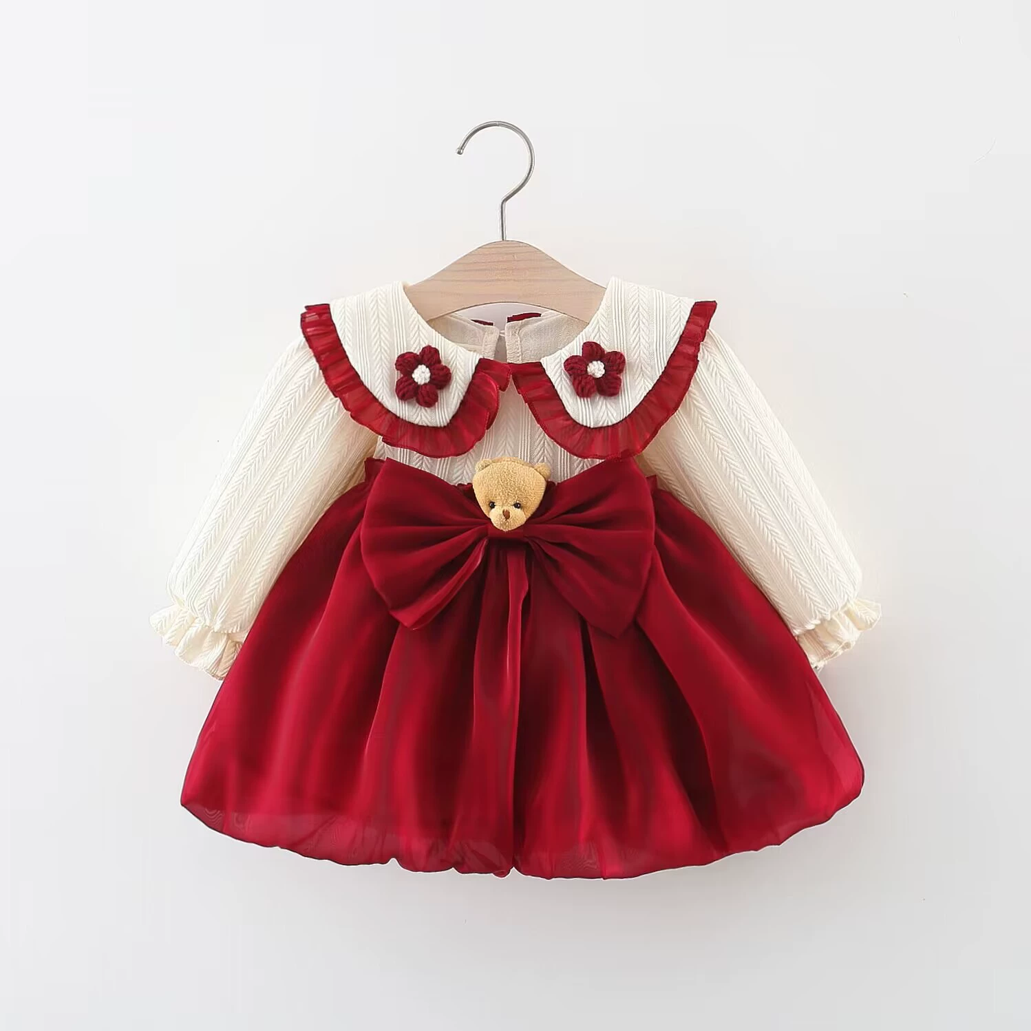 Children's autumn fashionable set, evening dress, skirt, small princess costume, 2025 years, Birthday gift