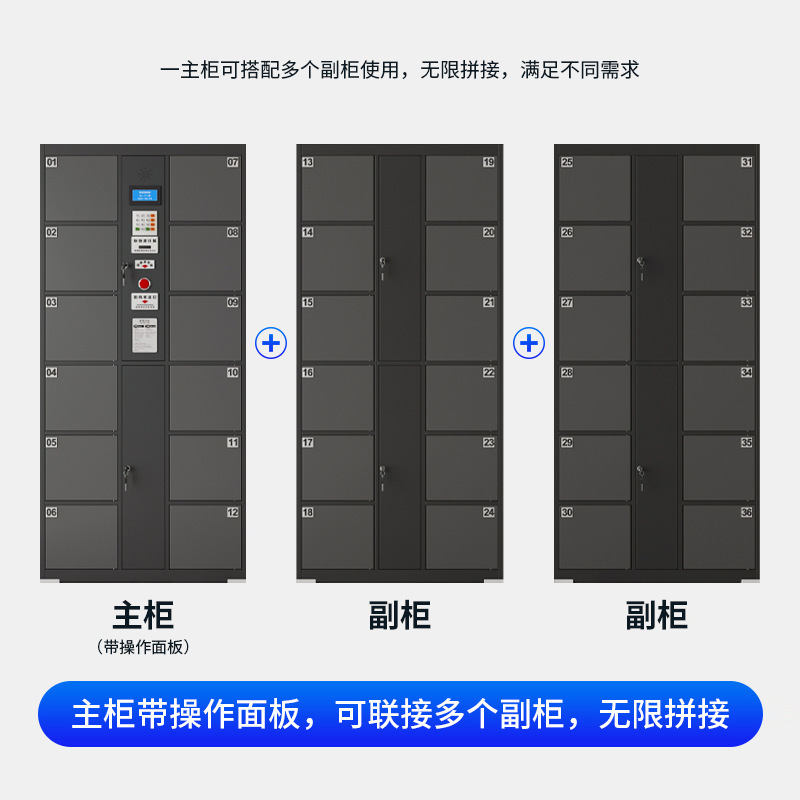 Electronic luggage lockers