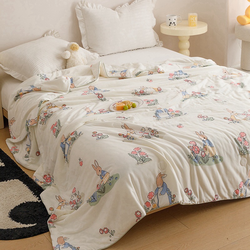 A類母子級大豆繊維ニット綿夏涼しさは夏の子供の薄い布団家庭用エアコンを洗うことができる