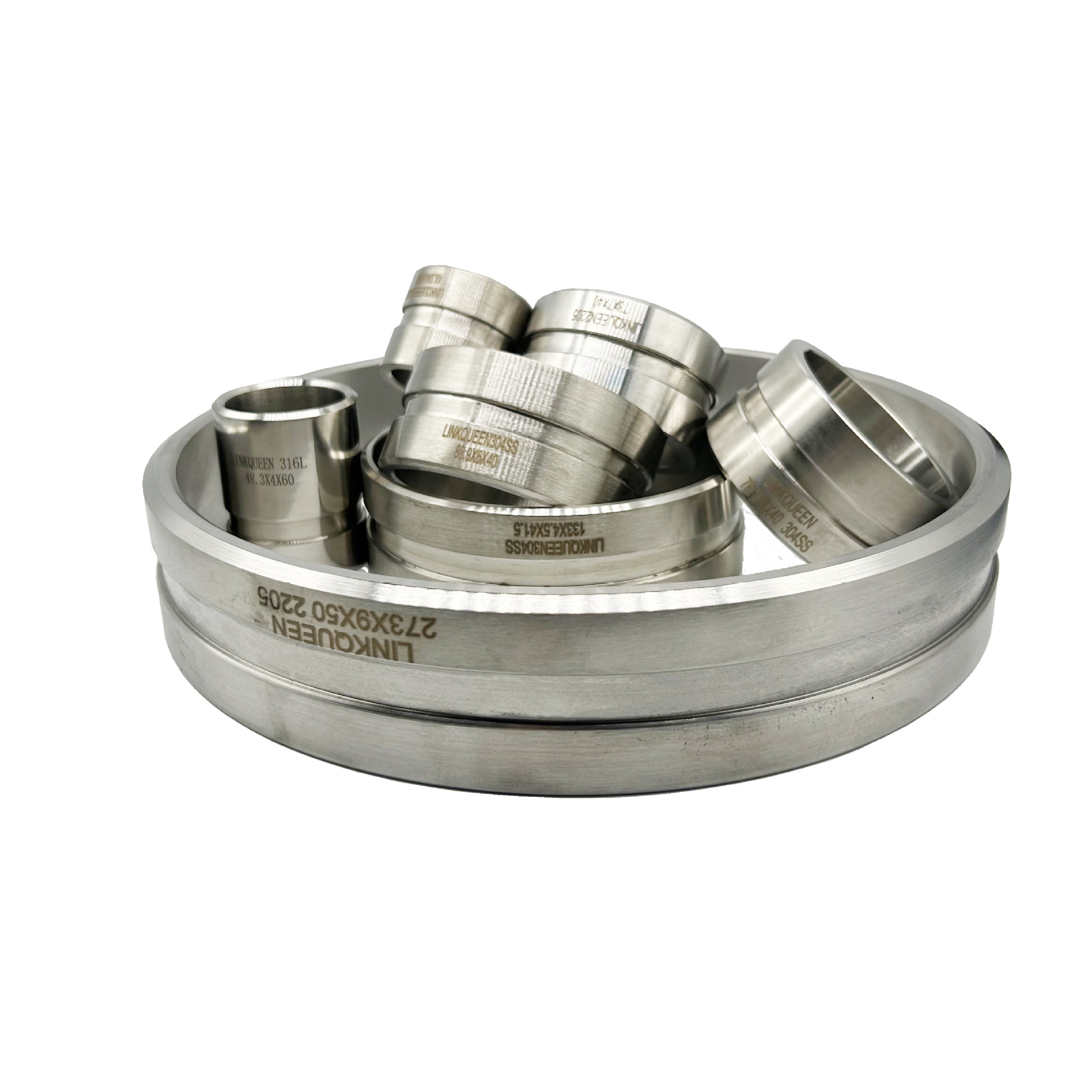 304低压沟槽式卡箍短管接头 螺纹接头 可定长