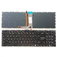 Замена клавиатуры ноутбука (MSI) GE62/GL60/GP62/GE72/GL62 с подсветкой, раскладка US или RU, бело-красные акценты