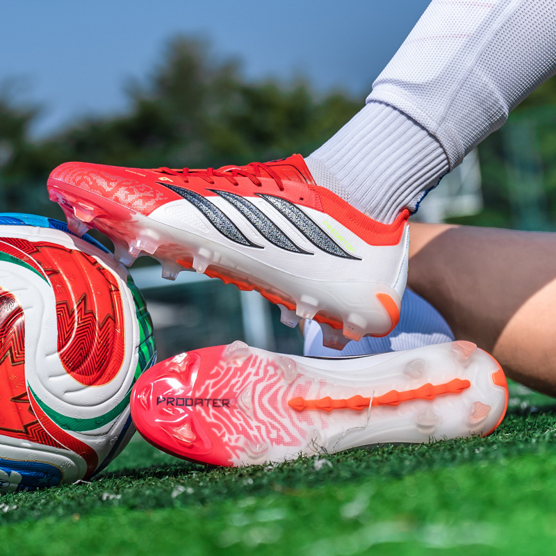 Zapatillas de Fútbol de Entrenamiento TF/AG, Suela de TPU y Caucho, Transpirable para Césped Natural y Artificial