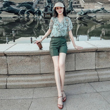 一手货源【佳人苑】品牌专柜撤柜！吊带背心+碎花衬衫套装女25夏