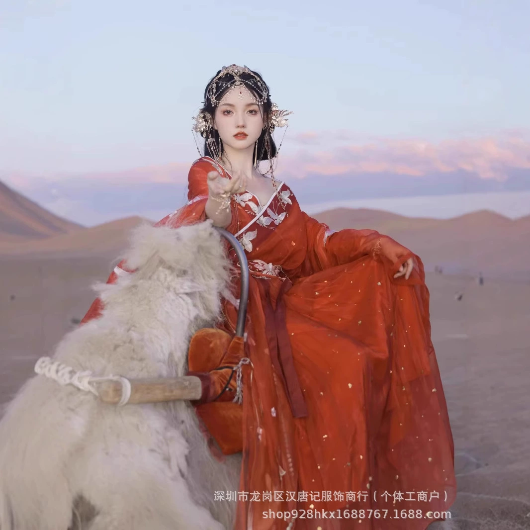 Hanfu [Красный ирис] Hanfu Женская Южная и Северная династии