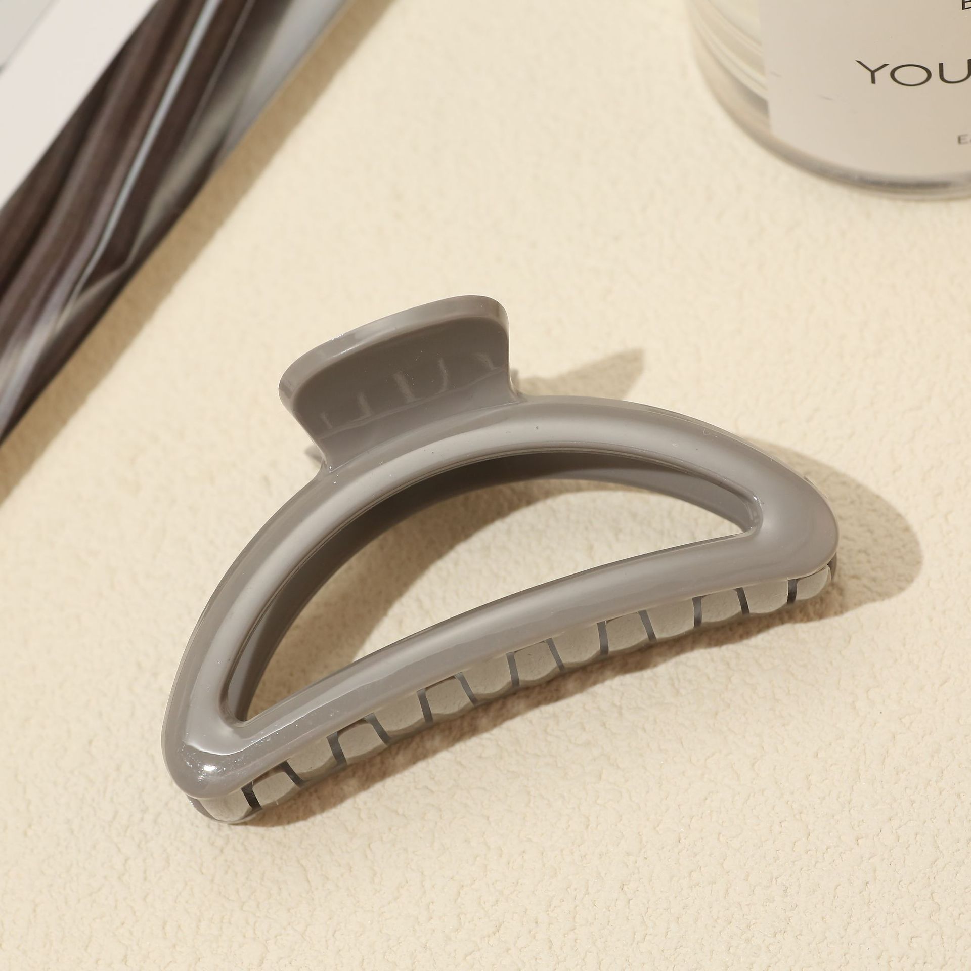 Pinza para el cabello, temperamento femenino, clip de agarre de cara brillante, sentido mediano de alto nivel, parte posterior de la cabeza, clip de tiburón, pequeño volumen de cabello, tocado