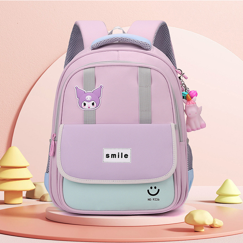 Escuela primaria mochila transpirable para niños de grado uno y dos mochilas de dibujos animados lindas mochilas para niñas