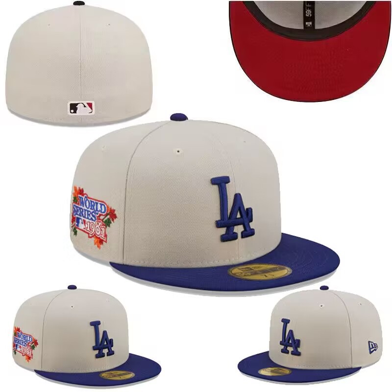 2024 comercio exterior nuevo equipo de béisbol masculino y femenino de LA Dodgers NY gorras de béisbol con tapa completa Baile callejero juvenil gorra de ala ancha