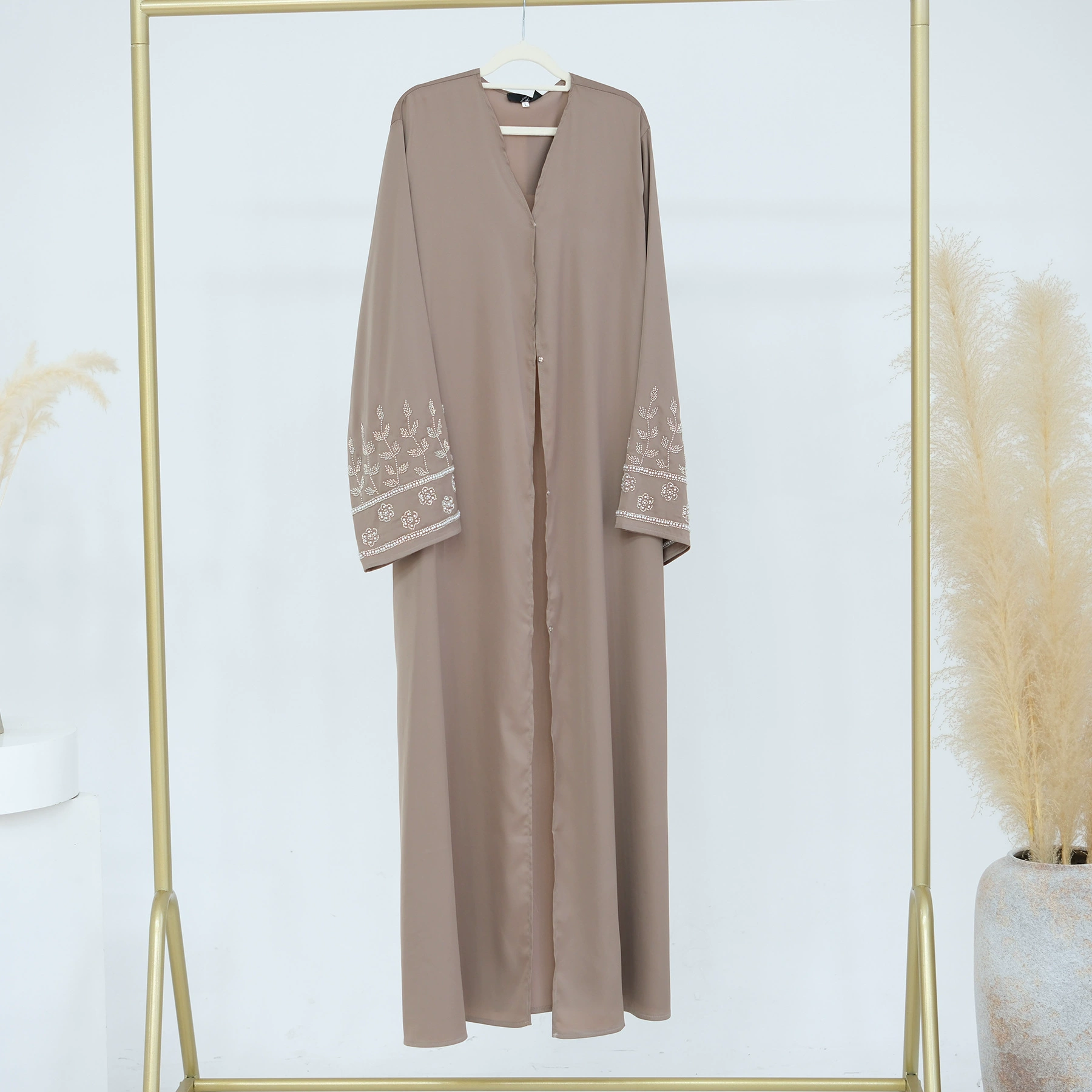 2024LORIYA Aliram Sale Tong Amazon Party daily solid color handmade nail pearl dress robe LR874