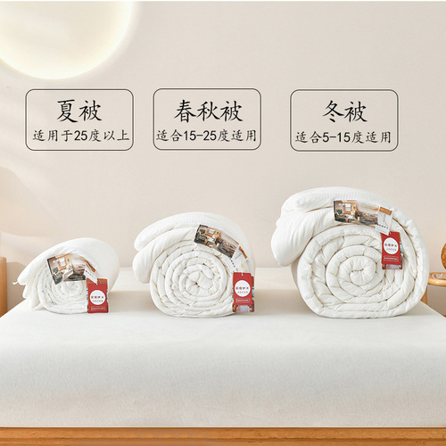 Export Amanyimu silk quilt core cotton summer quilt soybean quilt double quilt core thickened winter quilt spring and autumn quilt
