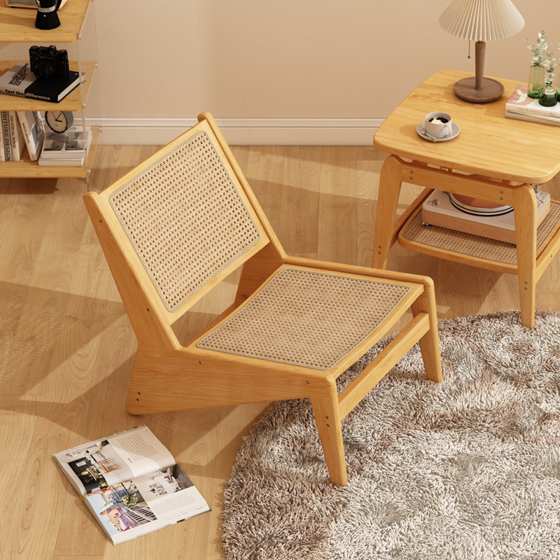 Balcón casual sofá de ratán perezoso sofá sofá nórdico balcón individual silla simple