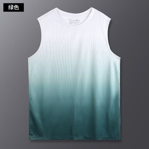 Men's Sports Tank Top Fitness Clothing Quick-Dry Ice Silk T-Shirt Short Sleeve Running Summer Shirt Badminton Clothing