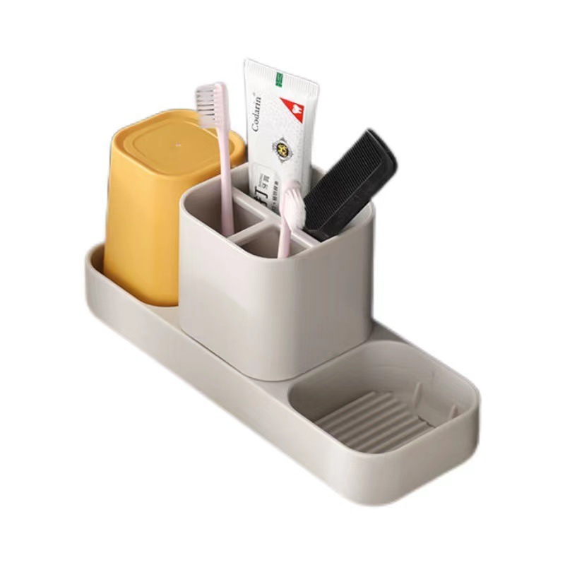 Set di bicchieri portaspazzolini per coppia e organizer bagno_voghion.com