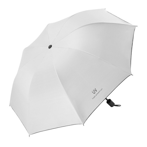 UV vinyl sunscreen umbrellas for men and women, automatic three-fold gift umbrellas, sun umbrella manufacturers, wholesale printed logo